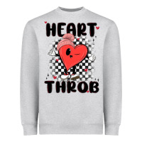 Heather Grey heart throb Heavyweight Sweatshirt - MaliasSmallBusiness