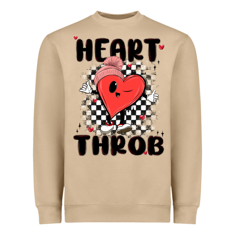 Heart Throb Heavyweight Sweatshirt by MaliasSmallBusiness | Teevron