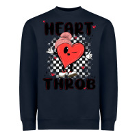Navy heart throb Heavyweight Sweatshirt - MaliasSmallBusiness