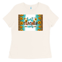 Bone best teacher ever skinny metal can holder Ladies Tee - HRA Design Shop