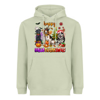 Matcha happy hallothanksmas dogs Heavyweight Hoodie - texasbilliewilder