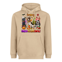 Mushroom happy hallothanksmas dogs Heavyweight Hoodie - texasbilliewilder