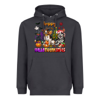 Smoke happy hallothanksmas dogs Heavyweight Hoodie - texasbilliewilder