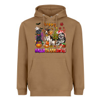 Toasted Coconut happy hallothanksmas dogs Heavyweight Hoodie - texasbilliewilder