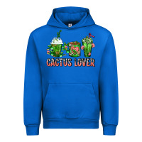 Cobalt Cactus Lover Cactus Coffee Cups Urban Hoodie - FaDigitalArtStudio