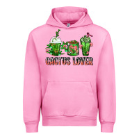 Fuchsia Pink Cactus Lover Cactus Coffee Cups Urban Hoodie - FaDigitalArtStudio