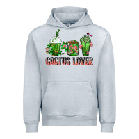 Heather Grey Cactus Lover Cactus Coffee Cups Urban Hoodie - FaDigitalArtStudio