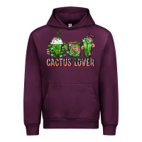 Mauve Wine Cactus Lover Cactus Coffee Cups Urban Hoodie - FaDigitalArtStudio