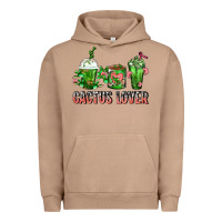 Pigment Burro Cactus Lover Cactus Coffee Cups Urban Hoodie - FaDigitalArtStudio