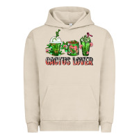 Pigment French Oak Cactus Lover Cactus Coffee Cups Urban Hoodie - FaDigitalArtStudio