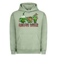 Pigment Oil Green Cactus Lover Cactus Coffee Cups Urban Hoodie - FaDigitalArtStudio