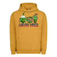 Pigment Peanut Butter Cactus Lover Cactus Coffee Cups Urban Hoodie - FaDigitalArtStudio
