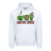 White Cactus Lover Cactus Coffee Cups Urban Hoodie - FaDigitalArtStudio