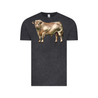 Vintage Black charolais bull Vintage Tee - LillyAllenDesigns
