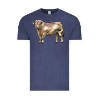 Vintage Denim charolais bull Vintage Tee - LillyAllenDesigns