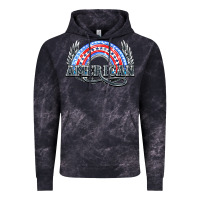 Cloud Black American rainbow Vintage Hoodie - NancyCooperArtShop