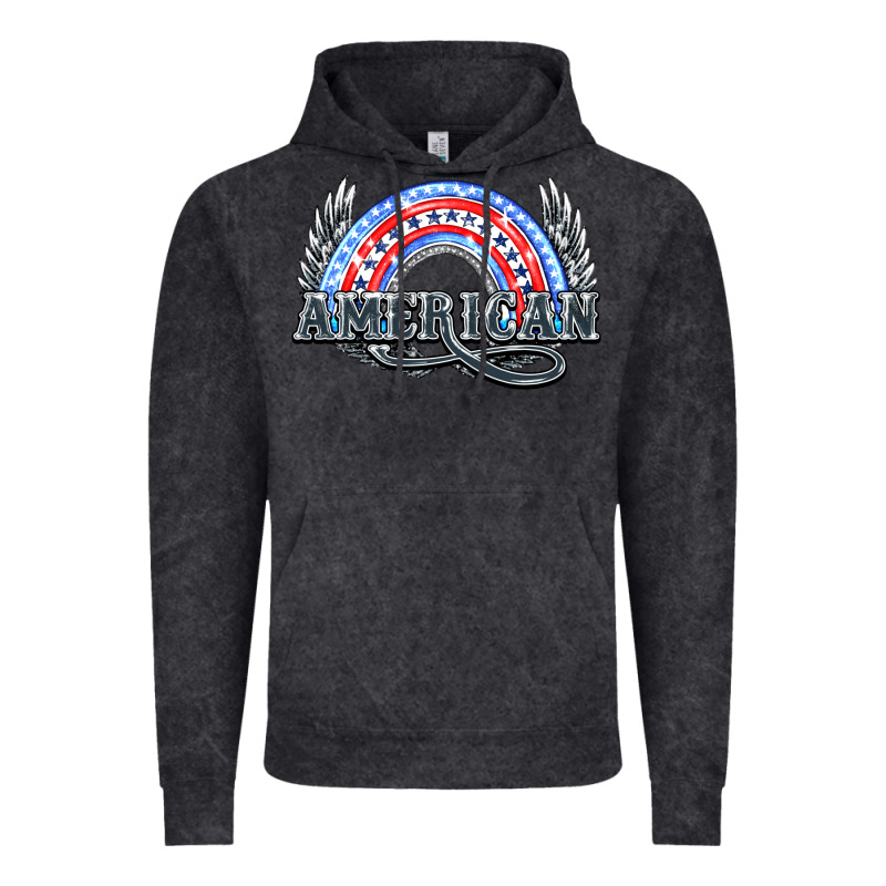 American Rainbow Vintage Hoodie by NancyCooperArtShop | Teevron