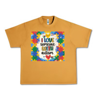 Peanut Butter ı love someone with autism Urban Heavy Tee - MaliasSmallBusiness