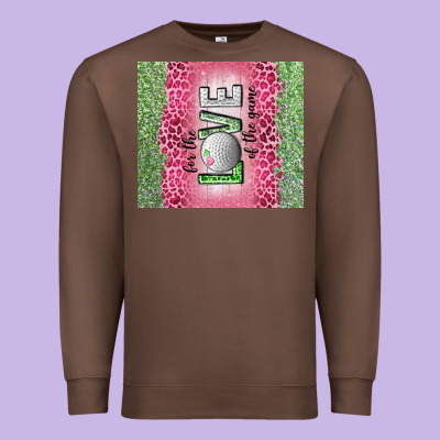 For The Love Of The Game With Golf Tumbler Tbs Premium Sweatshirt Designed By Tumblerdesignbyshophia