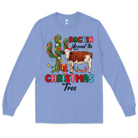 Colony Blue rockin around the christmas tree Long Sleeve Tee - MaliasSmallBusiness