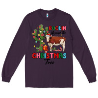 Plum rockin around the christmas tree Long Sleeve Tee - MaliasSmallBusiness