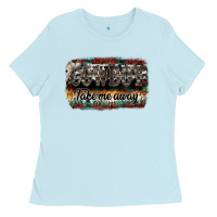 Baby Blue cowboy take me away Ladies Tee - SublimationCraftShop