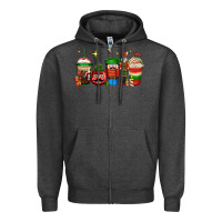 Charcoal Heather nutcracker coffee Zipper Hoodie - Jasminsmagicworld