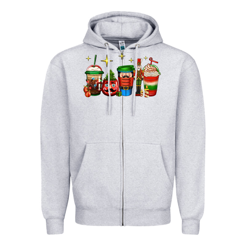 Nutcracker Coffee Zipper Hoodie by Jasminsmagicworld | Teevron