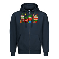 Navy nutcracker coffee Zipper Hoodie - Jasminsmagicworld