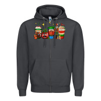 Smoke nutcracker coffee Zipper Hoodie - Jasminsmagicworld