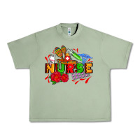 Oil Green mexican nurse Urban Heavy Tee - AdoDesignShop