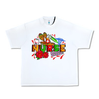 White mexican nurse Urban Heavy Tee - AdoDesignShop