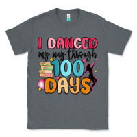 Charcoal Heather i danced my way through 100 days Classic Tee - MaliasSmallBusiness
