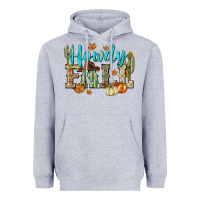 Heather Grey Western howdy Fall Heavyweight Hoodie - NancyCooperArtShop
