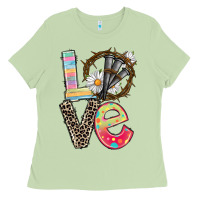 Matcha Love crown of thorns Easter Day Ladies Tee - CowGirlArtShop
