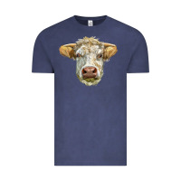 Vintage Denim Charolais bull face Vintage Tee - LillyAllenDesigns