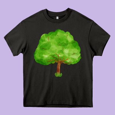Tree Heavy Core Tee Designed By Fadigitalartstudio