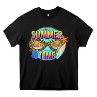 Black summer time sunset glasses Heavy Core Tee - BarkalooDesign
