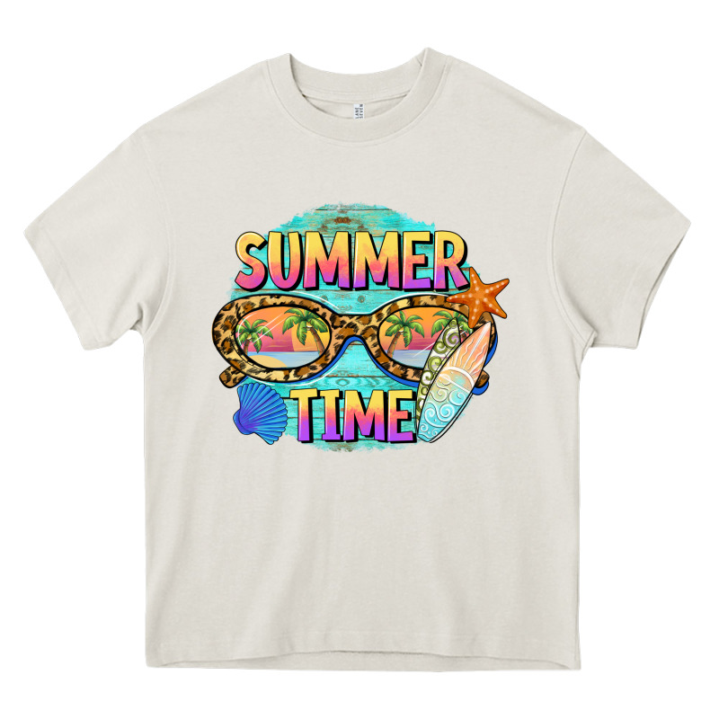 Summer Time Sunset Glasses Heavy Core Tee by BarkalooDesign | Teevron