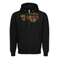 Black caffeine queen Zipper Hoodie - BarkalooDesign