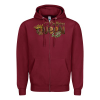 Burgundy caffeine queen Zipper Hoodie - BarkalooDesign