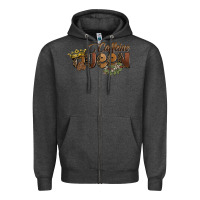 Charcoal Heather caffeine queen Zipper Hoodie - BarkalooDesign
