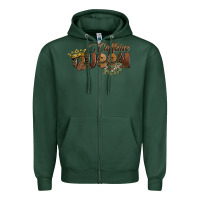 Sports Green caffeine queen Zipper Hoodie - BarkalooDesign