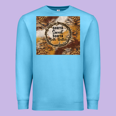 Western Sorta Sweet Sorta Beth Dutton Tumbler Tbs Premium Sweatshirt Designed By Tumblerdesignbyshophia