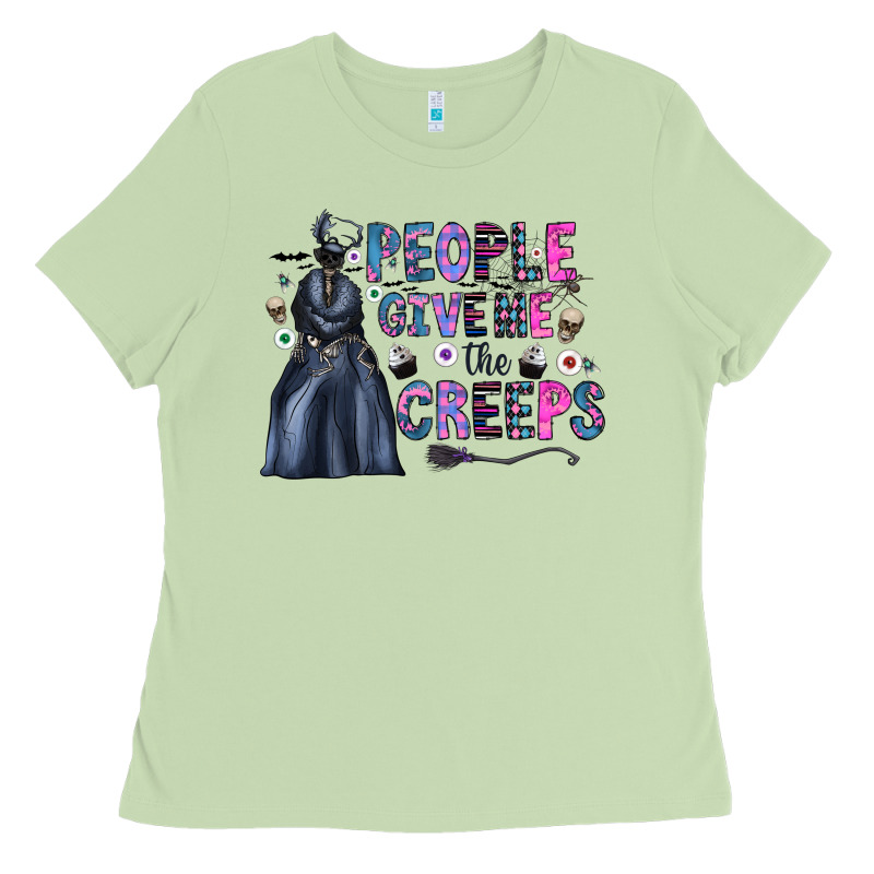 People Give Me The Creeps Ladies Tee by CowhideDigitalArt | Teevron