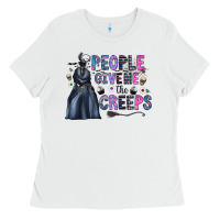 White people give me the creeps Ladies Tee - CowhideDigitalArt