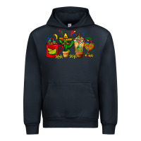 Navy Mexico Coffee Cups With Cactus Sombrero And Maraca Urban Hoodie - FaDigitalArtStudio