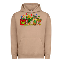 Pigment Burro Mexico Coffee Cups With Cactus Sombrero And Maraca Urban Hoodie - FaDigitalArtStudio