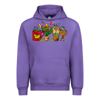 Tulip Mexico Coffee Cups With Cactus Sombrero And Maraca Urban Hoodie - FaDigitalArtStudio