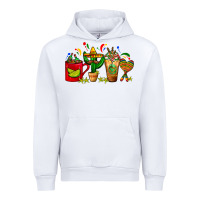 White Mexico Coffee Cups With Cactus Sombrero And Maraca Urban Hoodie - FaDigitalArtStudio